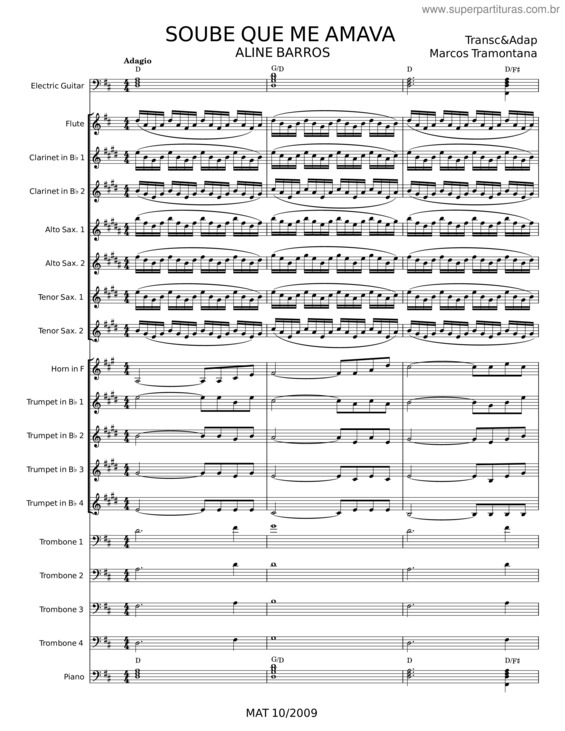 Partitura da música Soube Que Me Amava v.8