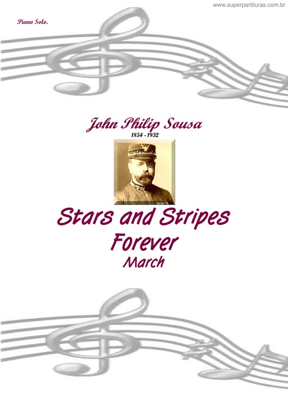 Partitura da música Stars and Stripes Forever v.2