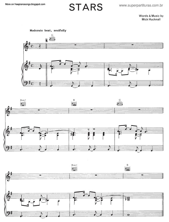 Partitura da música Stars v.6