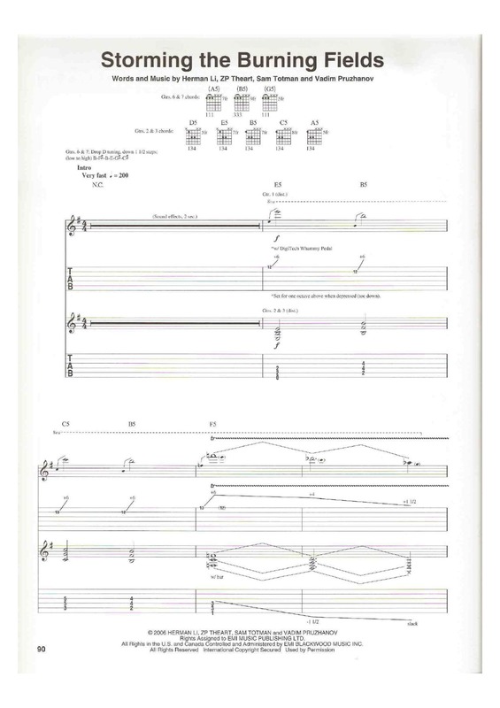 Partitura da música Storming The Burning Fields