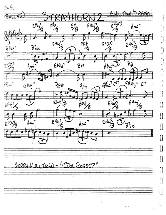 Partitura da música Strayhorn 2 v.2