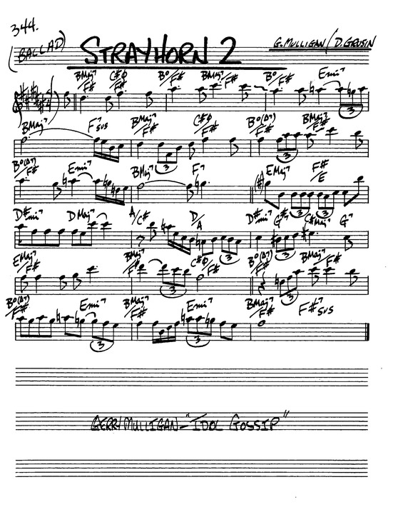 Partitura da música Strayhorn 2