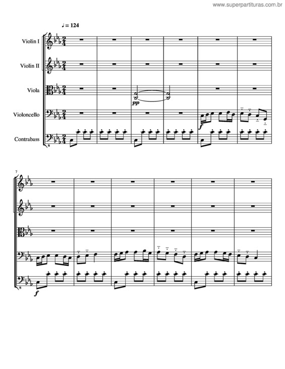 Partitura da música Streichorchester 1