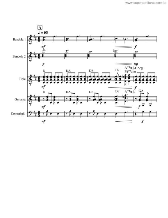 Partitura da música Suite Flores 1Er Movimiento Score