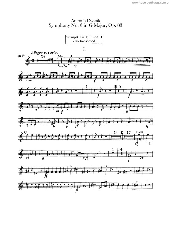 Partitura da música Symphony 8 In G Maior