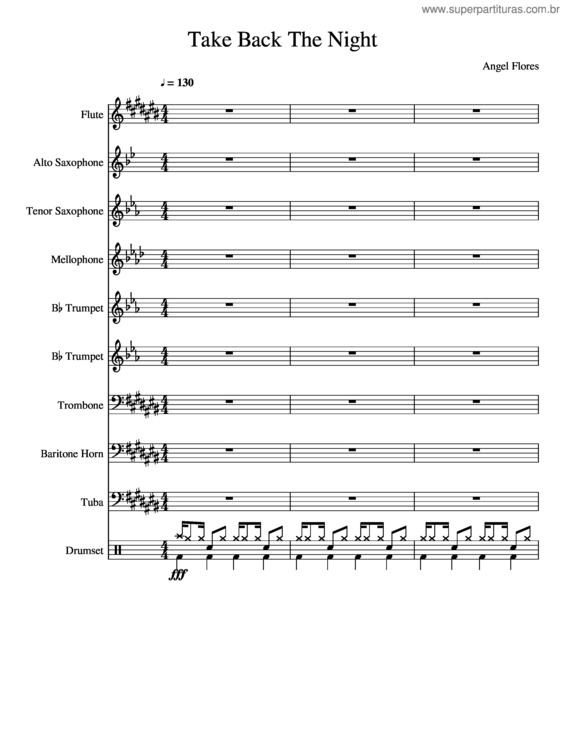 Partitura da música Take Back The Night