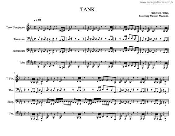 Partitura da música Tank Low Brass Fanfare