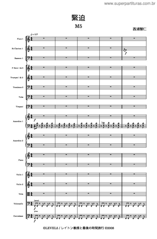 Partitura da música Tension