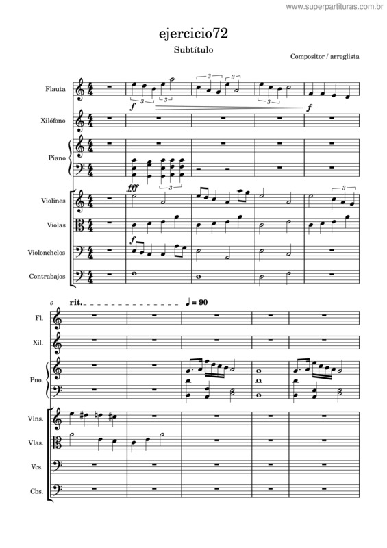 Partitura da música Teoria De Cuerdas