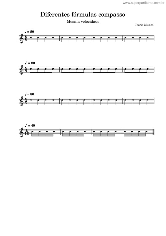 Partitura da música Teoria Musical v.3