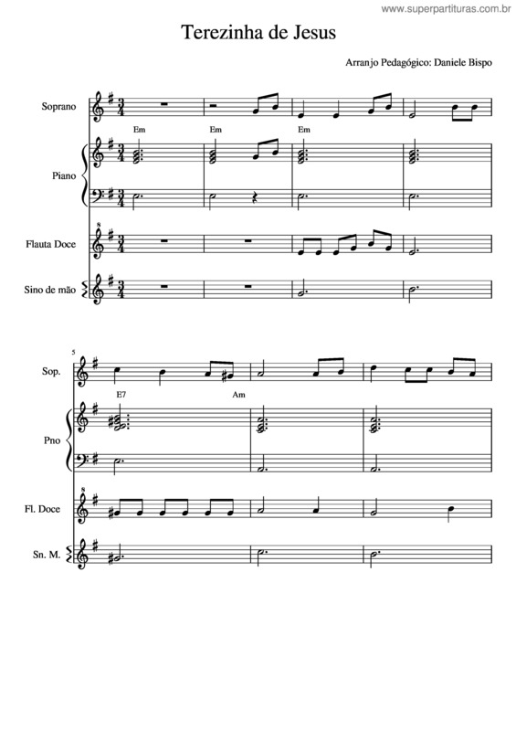 Partitura da música Terezinha De Jesus v.6