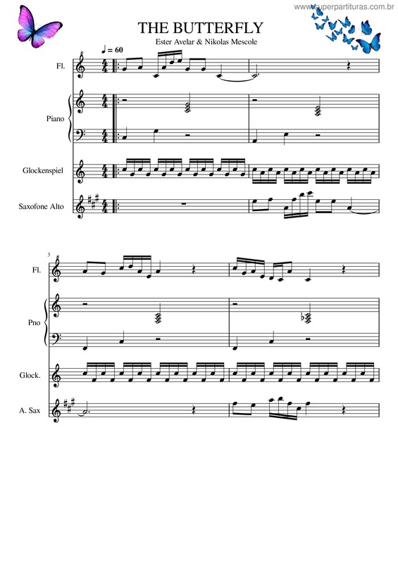 Partitura da música The Butterfly v.21