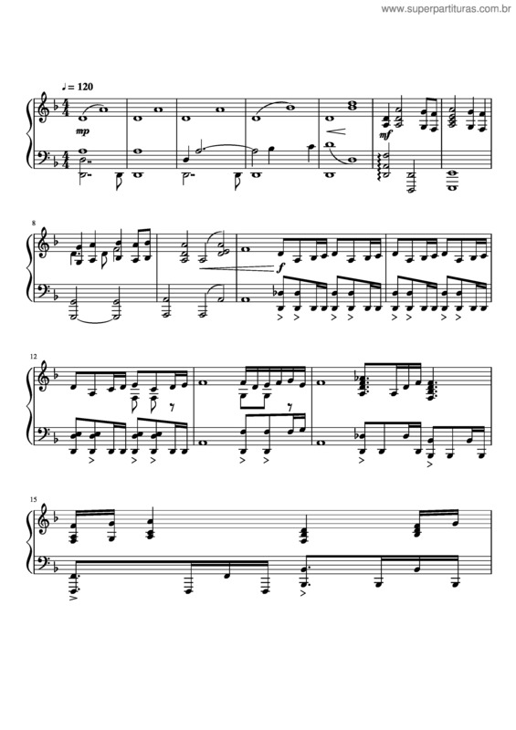 Partitura da música The Children Got