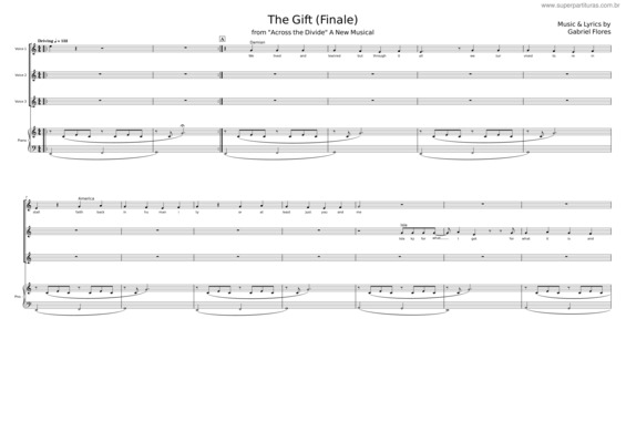 Partitura da música The Gift