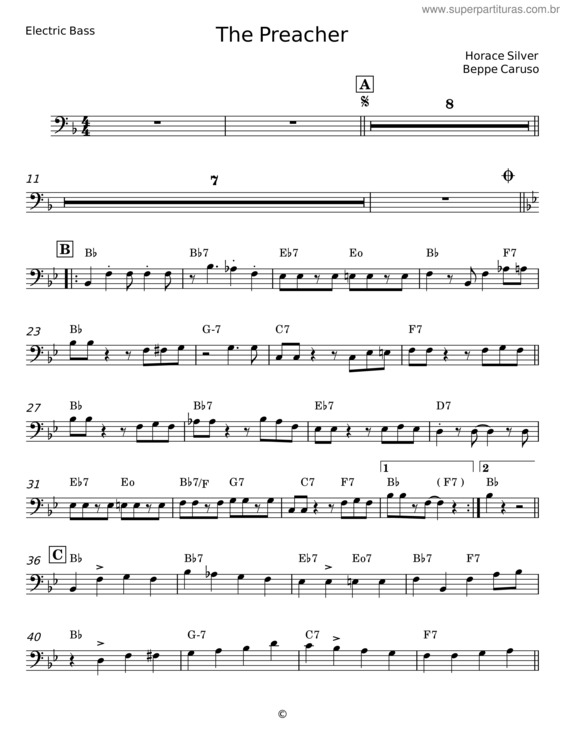 Partitura da música The Preacher v.9