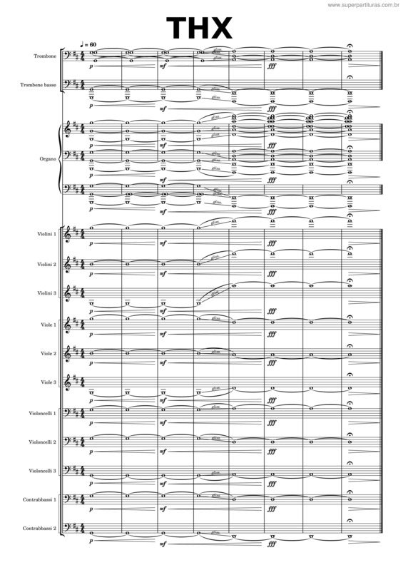 Partitura da música Thx Logo Theme v.2