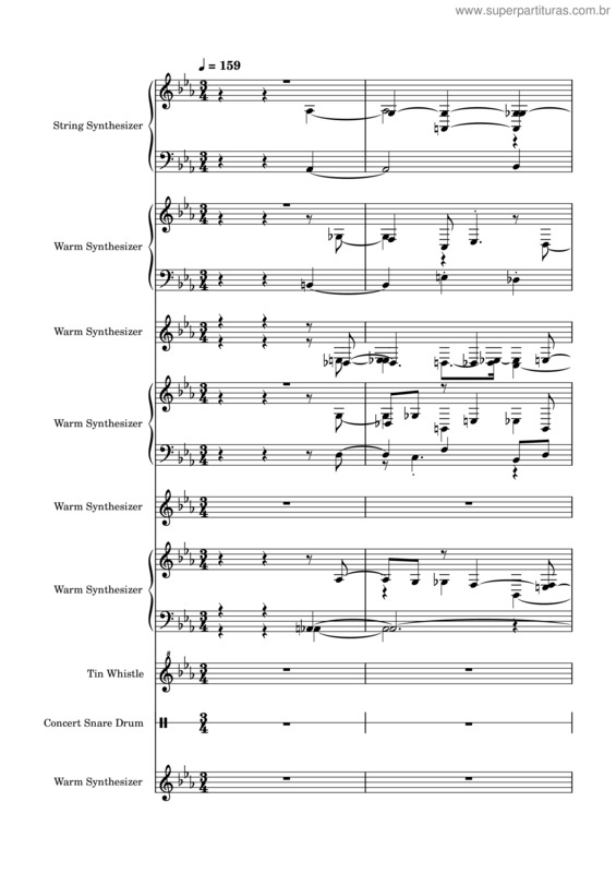 Partitura da música Thx Logo Theme v.3