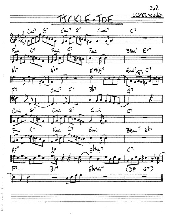 Partitura da música Ticke-Toe v.2