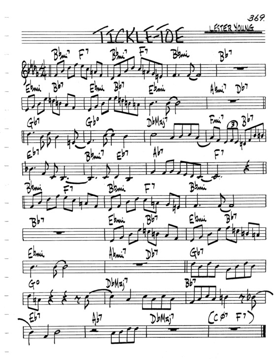 Partitura da música Tickle Toe v.5