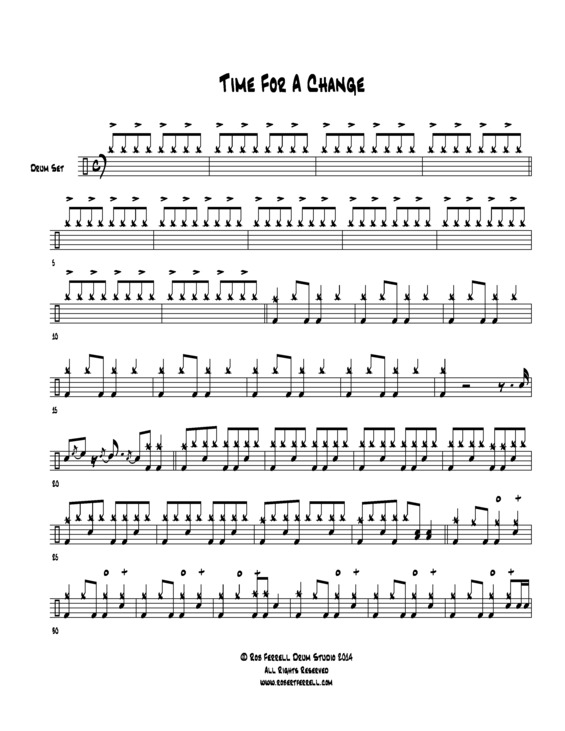 Partitura da música Time For Change