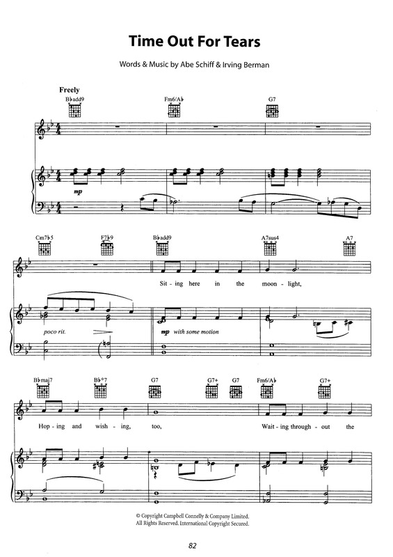 Partitura da música Time Out For Tears v.2