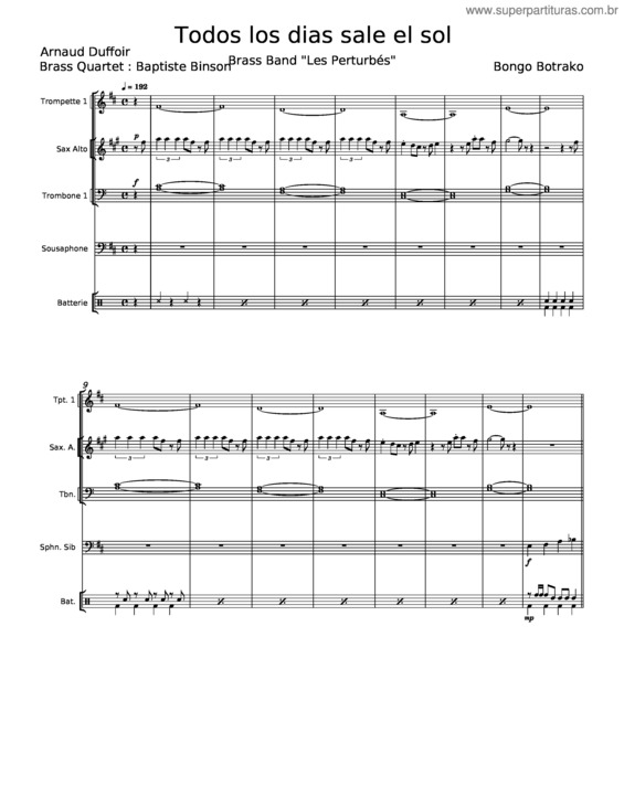 Partitura da música Todos Los Días Sale El Sol v.7