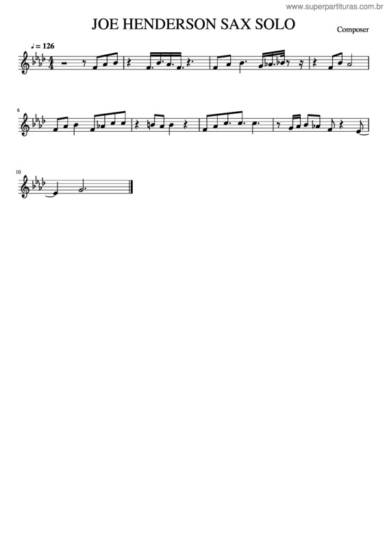 Partitura da música Trabalho Teoria