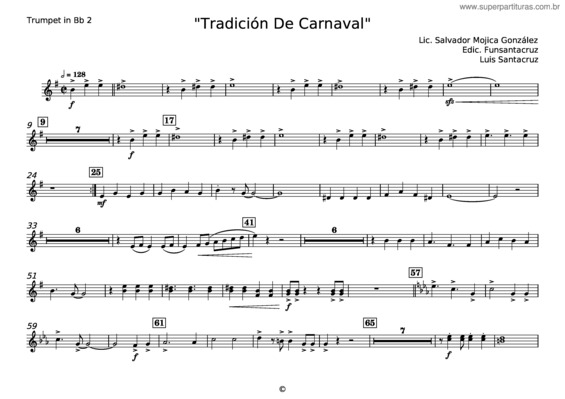 Partitura da música Tradicion De Carnaval v.4