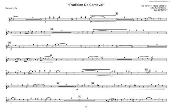 Partitura da música Tradicion De Carnaval v.5