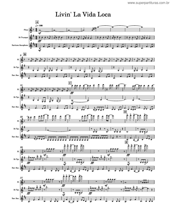 Partitura da música Trio v.3