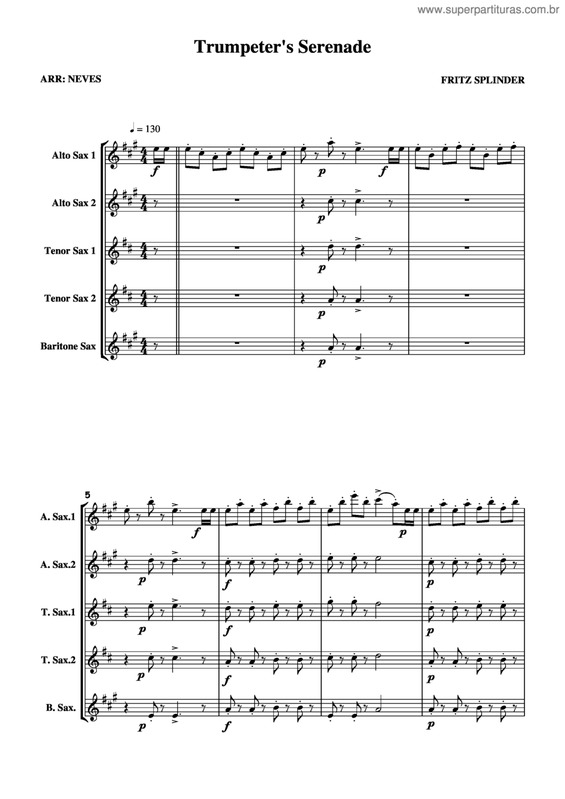 Partitura da música Trumpeter's Serenade v.2