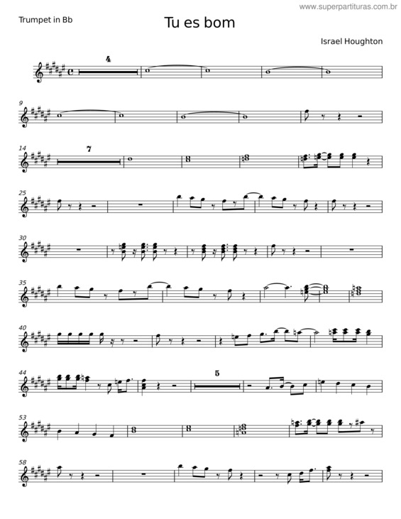 Partitura da música Tu És Bom v.6