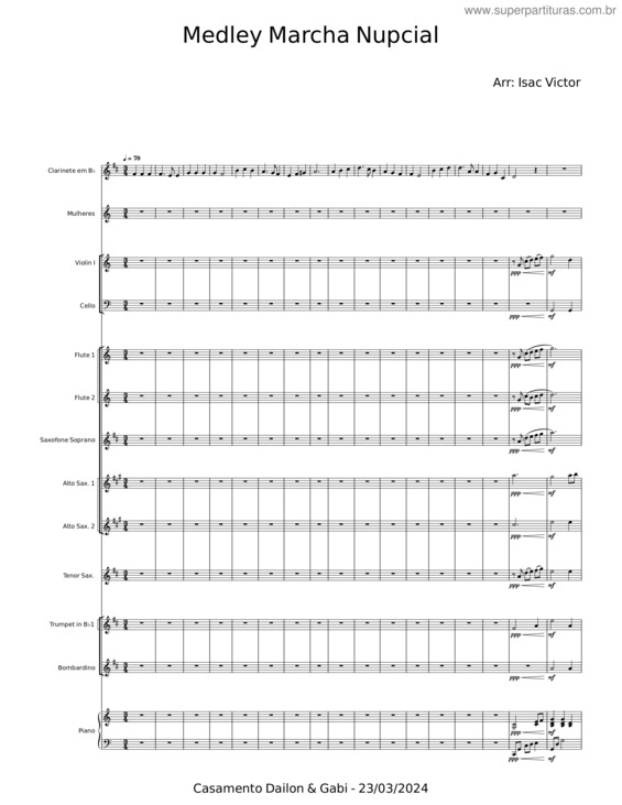 Partitura da música Tu És Fiel Senhor v.15