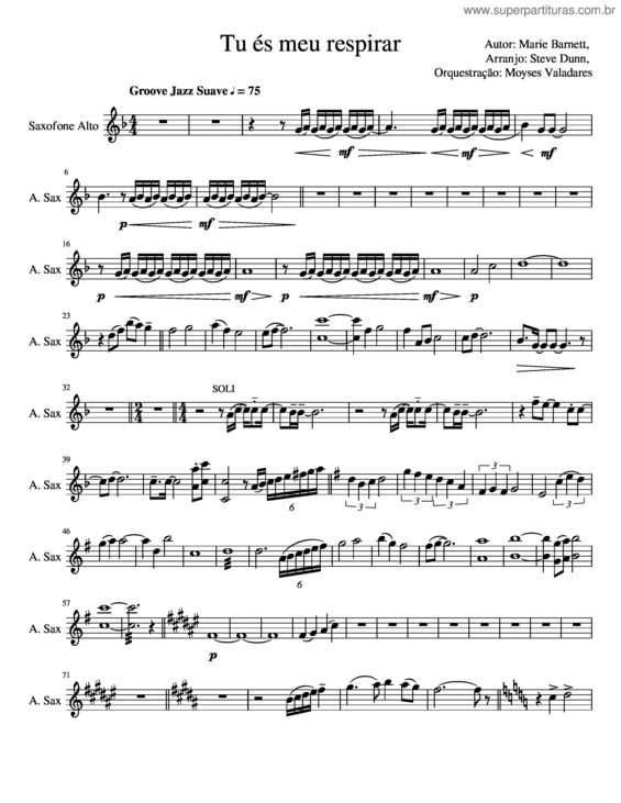 Partitura da música Tu És Meu Respirar