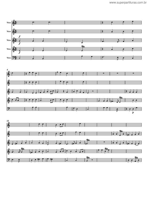 Partitura da música Tu Es Sacerdos v.4