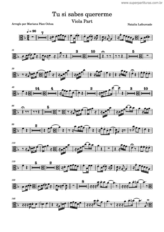 Partitura da música Tú Sí Sabes Quererme v.4