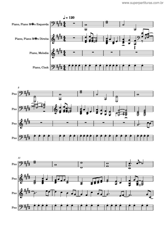 Partitura da música Um Dia Um Adeus v.4