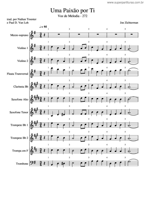 Partitura da música Uma Paixão Por Ti