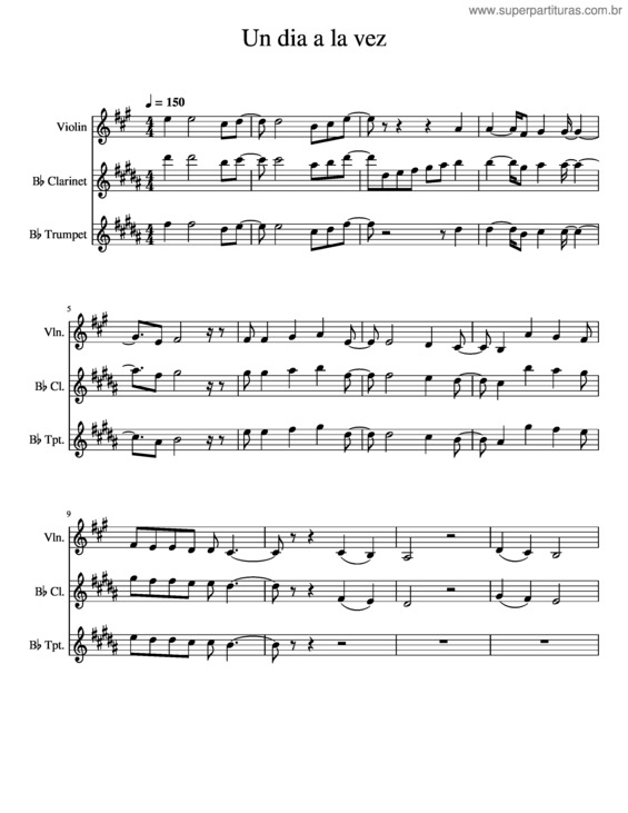 Partitura da música Un Día A La Vez