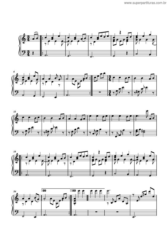 Partitura da música Un Dia De Noviembre Per Piano