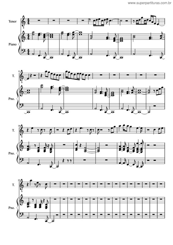 Partitura da música Unfinished 1