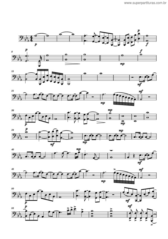 Partitura da música Vem A Mim Cello