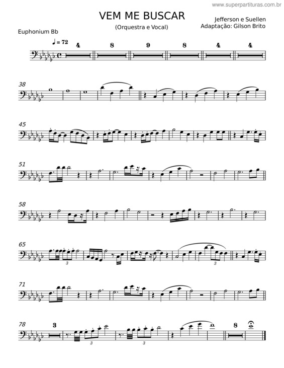 Partitura da música Vem Me Buscar v.18