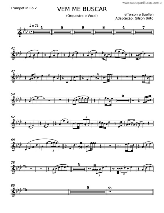 Partitura da música Vem Me Buscar v.20