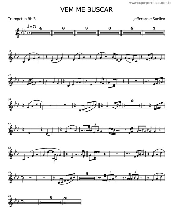 Partitura da música Vem Me Buscar v.21