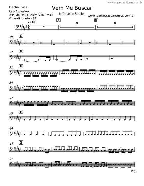 Partitura da música Vem Me Buscar v.24