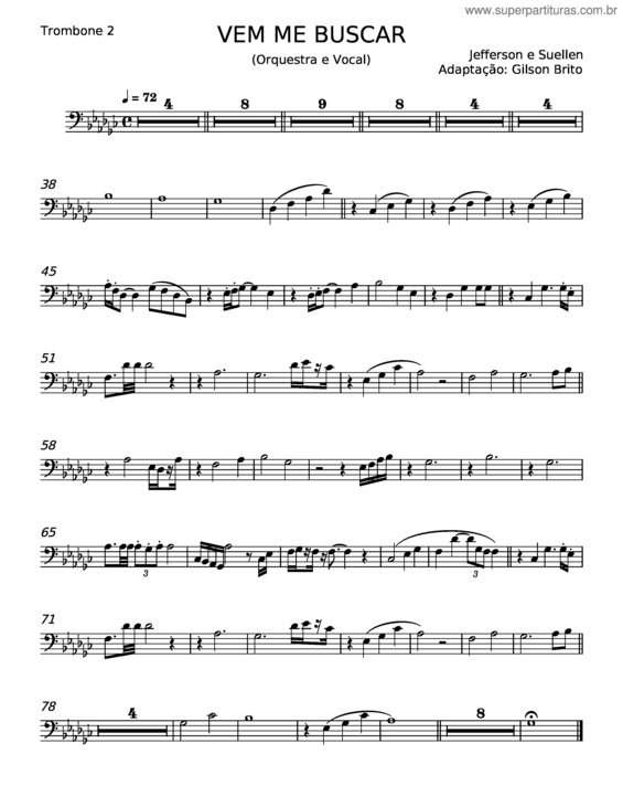 Partitura da música Vem Me Buscar v.25