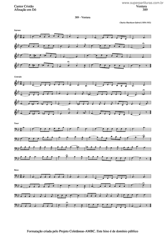 Partitura da música Ventura v.2