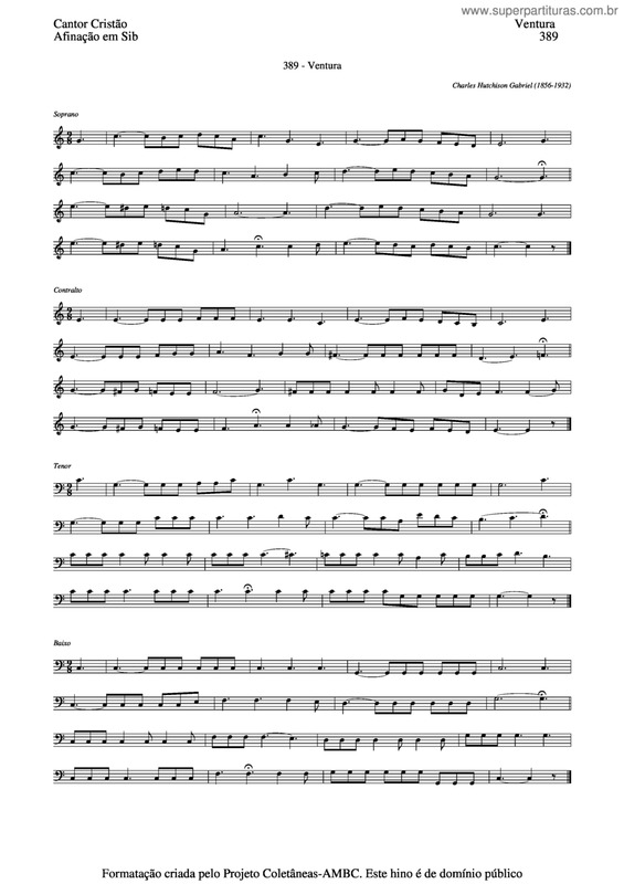 Partitura da música Ventura v.3