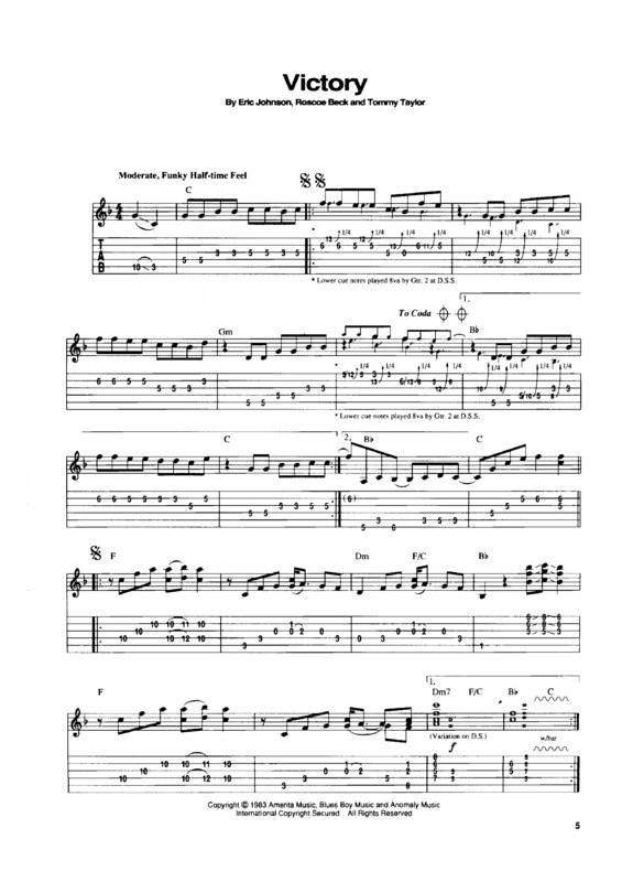 Partitura da música Victory v.2